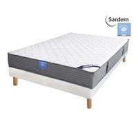 Ensemble matelas sardem belle literie passion visco + sommier tapissier 140x200 G
