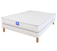 Ensemble matelas sardem belle literie rubis + sommier tapissier 130x190