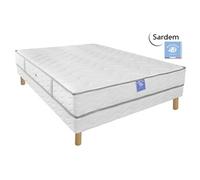 Ensemble matelas sardem belle literie diadème + sommier tapissier 120x190