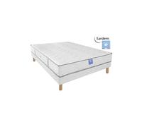 Ensemble matelas sardem belle literie diadème + sommier tapissier 140x190
