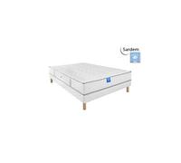 Ensemble matelas sardem belle literie intimité + sommier tapissier 140x190