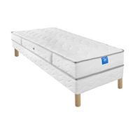 Ensemble matelas sardem belle literie intimité + sommier tapissier 90x190