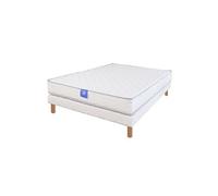 Ensemble matelas sardem belle literie rubis + sommier tapissier 140x190