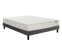 Ensemble Matelas Sommier 120 x 190 Pavillon 120x190 + sommier Gris + Pieds