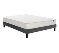 Ensemble Matelas Sommier 120 x 190 Voyage 120x190 + sommier Gris + Pieds