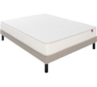 Ensemble Matelas Sommier 120 x 190 Voyage 120x190 + sommier Naturel + Pieds