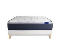 Actisom Ensemble matelas mémoire ACTIMEMO MAX 120x190 cm Maxi-épaisseur 7 zones + sommier blanc