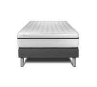 Ensemble Matelas Sommier 120x190 cm - Sommier Gris (en kit) - Vital Spa Gris