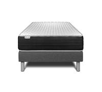 Ensemble Matelas Sommier 120x190 cm - Vitalmemo One Gris