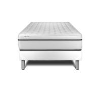 Ensemble Matelas Sommier 120x200 cm - Sommier Blanc (en kit) - Vital Spa Blanc