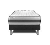 Ensemble Matelas Sommier 120x200 cm - Sommier Noir (en kit) - Vitalpower Recover Noir