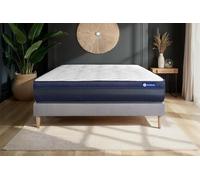 Ensemble Matelas Sommier 120x220 cm - Sommier Gris (en kit) - Actiflex Tech