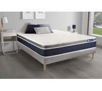 Ensemble Matelas Sommier 120x220 cm - Sommier Gris (en kit) - Actilatex Confort