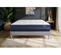 Ensemble Matelas Sommier 120x220 cm - Sommier Gris (en kit) - Actilatex Tech