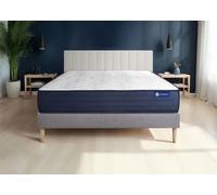Ensemble Actimemo life 135x190cm + sommier KIT Gris - 22cm - Mmoire de forme - Tonique - Sommier kit Gris