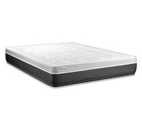Ensemble VITAL SOFT 135 x 200 cm sommier Kit gris - 24cm - Mousse polyurthane mmoire de forme - Moelleux - Sommier kit Gris