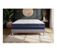Ensemble matelas ACTIFLEX TECH 140x190 Mémoire de forme Maxi épaisseur 5zones de confort + sommier KIT gris