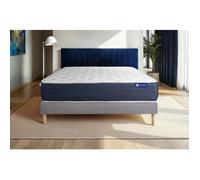 Ensemble matelas Latex et Memoire de forme ACTILATEX SLEEP 140x190 5zones de confort + sommier KIT gris