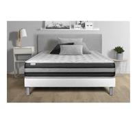 Ensemble Vitalspring Zen 140 X 190 Cm Sommier Kit Blanc