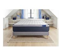 Ensemble matelas Latex+Mémoire de forme ACTILATEX MAX 140x200 cm Maxi épaisseur 7zones de confort + sommier KIT gris