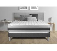 Ensemble matelas et sommier VITALIT Ensemble matelas 140 x 200 cm Ressorts ensachés et Mémoire de forme VITALSPRING RECOVER - 28 cm - Equilibré - sommier Gris