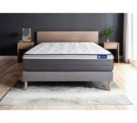 Ensemble Actimemo plus 140x220cm + sommier KIT Gris - 26cm - Mmoire de forme - Tonique - Sommier kit Gris