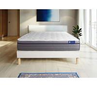 Ensemble Actilatex zen 150x190cm + sommier KIT blanc - 26cm - Latex et mmoire de forme - Equilibr - Sommier kit Blanc