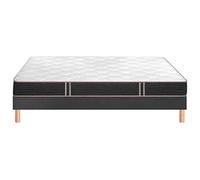 Ensemble Matelas Sommier 160 x 190 Vitality 2.1 160x190 + sommier gris fumé +pieds