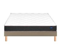 Ensemble Matelas Sommier 160 X 200 Vitality 2.1 160x200 + Sommier Moka +Pieds