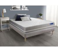 Ensemble Actiflex touch 160x190cm + sommier KIT Gris - 20cm - Ressorts ensachs - Moelleux - Sommier kit Gris