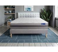 Ensemble Matelas Sommier 160x190 cm - Actilatex Relax - Sommier Kit Gris