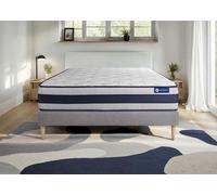 Ensemble Matelas Sommier 160x190 cm - Actimemo Ergo - Sommier Kit Gris