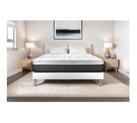 Ensemble Matelas Sommier 160x190 cm - Sommier Blanc (en kit) - Vital Soft Blanc