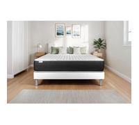 Ensemble Matelas Sommier 160x190 cm - Vitalspring Blanc