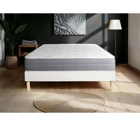 Ensemble Actimemo dream 160x195cm + sommier KIT blanc - 22cm - Mmoire de forme - Equilibr - Sommier kit Blanc