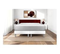 Ensemble Matelas Sommier 160x200 cm - 2 Sommiers Blanc - Vitalmemo Blanc