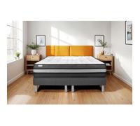 Ensemble Matelas Sommier 160x200 cm - 2 Sommiers Gris - Vital Power Zen Gris
