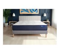 Ensemble Matelas Sommier 160x200 cm - Sommier Gris (en kit) - Actiflex Life