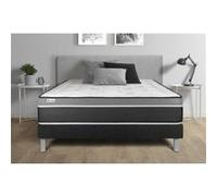 Vitalit - Ensemble matelas et sommier Vital Care 160 x 200 cm - Sommier kit noir