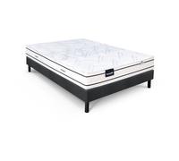 Ensemble matelas sommier 160x200 marque DUNLOPILLO - Hauteur 20 cm - Ressorts ensachés -5 zones - Equilibré - Fabriqué en France