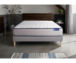 Ensemble Matelas Sommier 160x210 cm - ACTISOM - Actimemo Form - Mémoire de forme - 22 cm d'épaisseur - 2 places