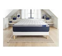 Actisom Ensemble matelas + sommier Actiflex Max 180x200 cm Mémoire de forme 7 zones Confort Blanc
