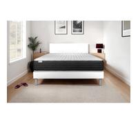 Ensemble Matelas Sommier 180x200 cm - Sommier Blanc (en kit) - Vitalmemo One Blanc