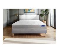 Ensemble matelas Memoire de forme ACTIMEMO TOUCH 180x200 3zones de confort + sommier KIT gris