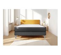 Ensemble Matelas Sommier 180x200 cm - Sommier Gris (en kit) - Vitalpower Gris