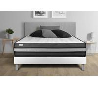 Ensemble Vitalpower Zen 180 X 200 Cm Sommier Kit Blanc