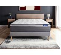 Ensemble Matelas Sommier 180x210 cm - ACTISOM - Actilatex Plus - Très ferme - 100% polyester - 2 places