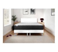 Ensemble Matelas Sommier 200x200 cm - 2 Sommiers Blanc - Vitalmemo One Blanc