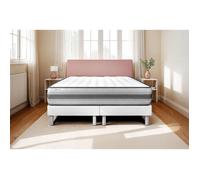 Ensemble Matelas Sommier 200x200 cm - 2 Sommiers Blanc - Vitalpower Recover Blanc