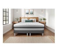 Ensemble Matelas Sommier 200x200 cm - 2 Sommiers Gris - Vitalspring Recover